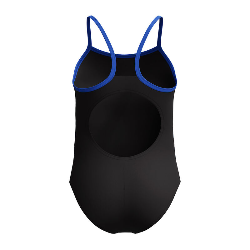 Junior Girls Duo Logo Placement Thinstrap Muscleback One Piece, Anthracite/Deep Sapphire, hi-res image number 5