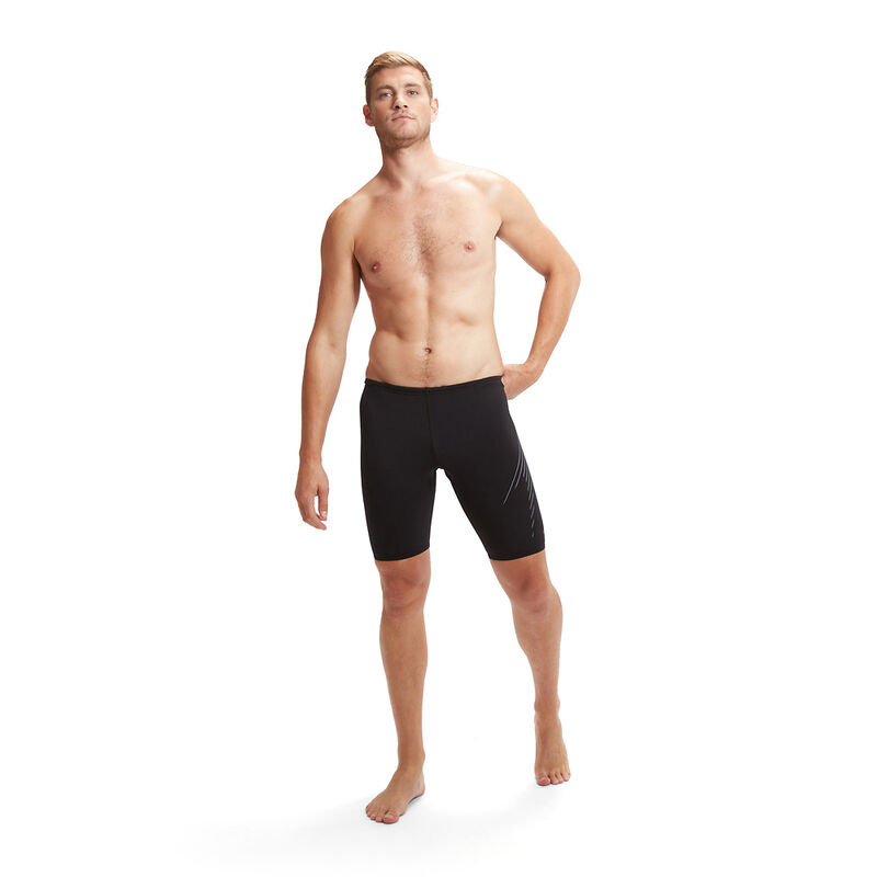 Mens Hyperboom Placement Jammer, Black/Usa Charcoal, hi-res image number 5