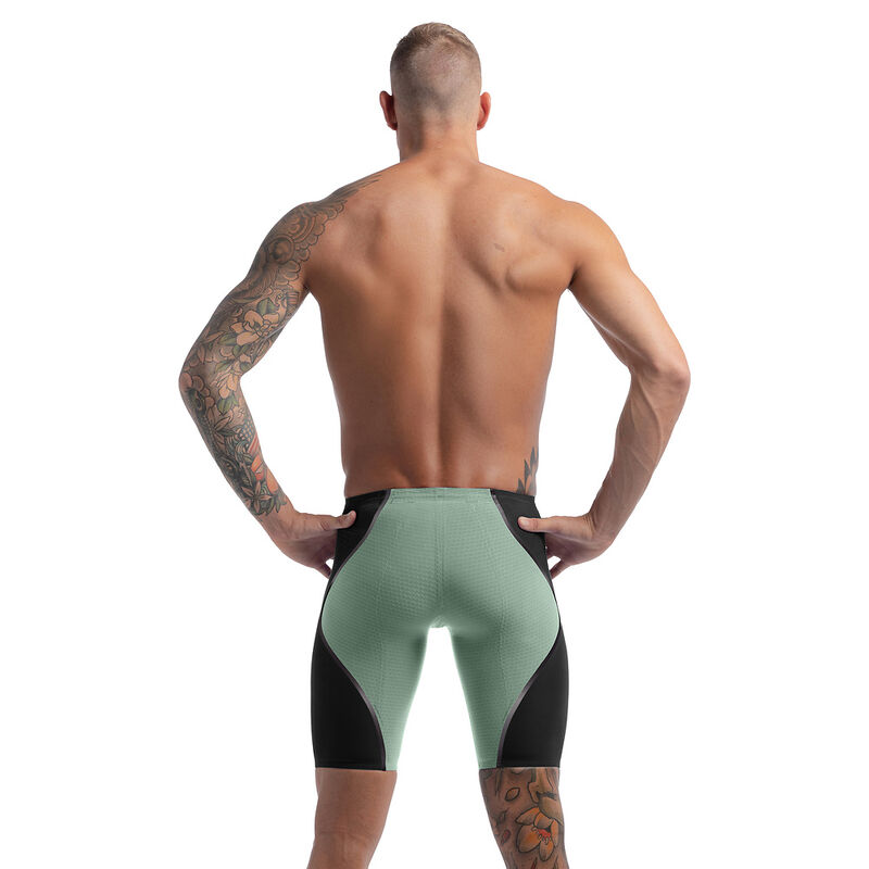 Mens Fastskin LZR Pure Intent 2.0 High Waist Jammer, Country Green/Black/Iridescent, hi-res image number 3