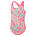 Toddler Girl Placement Swimsuit One Piece, Neon Bubblegum, swatch