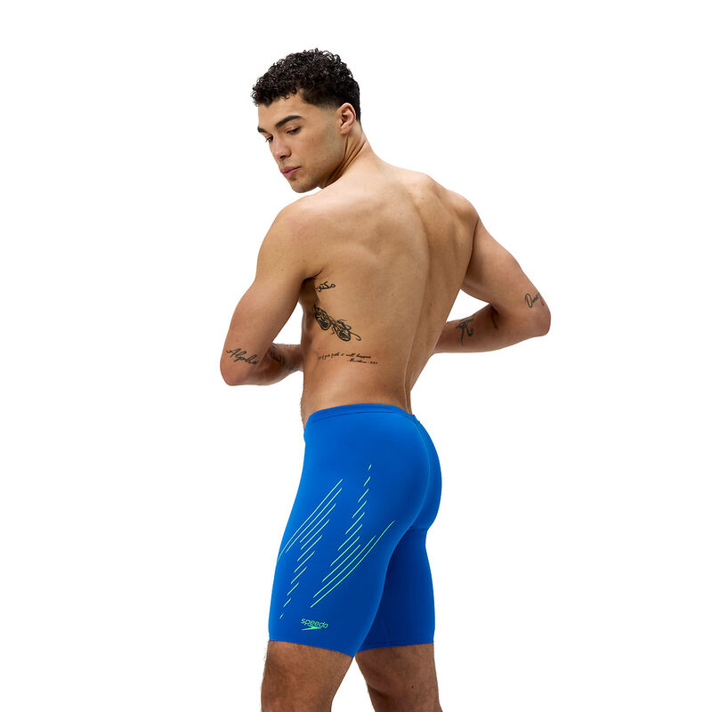 Mens Hyperboom Placement Jammer, Lagoon Blue/Alfalfa Green, hi-res image number 3