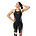 Womens Fastskin LZR Pure Intent 2.0 Openback Kneeskin, Black/Molten Blur/Hyper Yellow, swatch