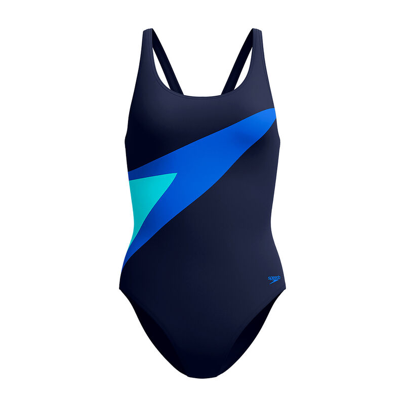 Womens Hyperboom Splice One Piece, Peacoat/Deep Sapphire, hi-res image number 6