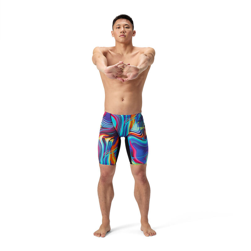 Mens Fastskin LZR Pure Valor 2.0 Jammer, Black/Molten Blur, hi-res image number 4