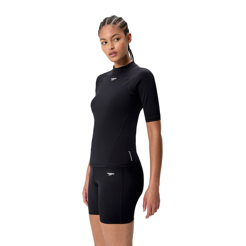 Womens Clasic Logo Short Sleeve Rash Top