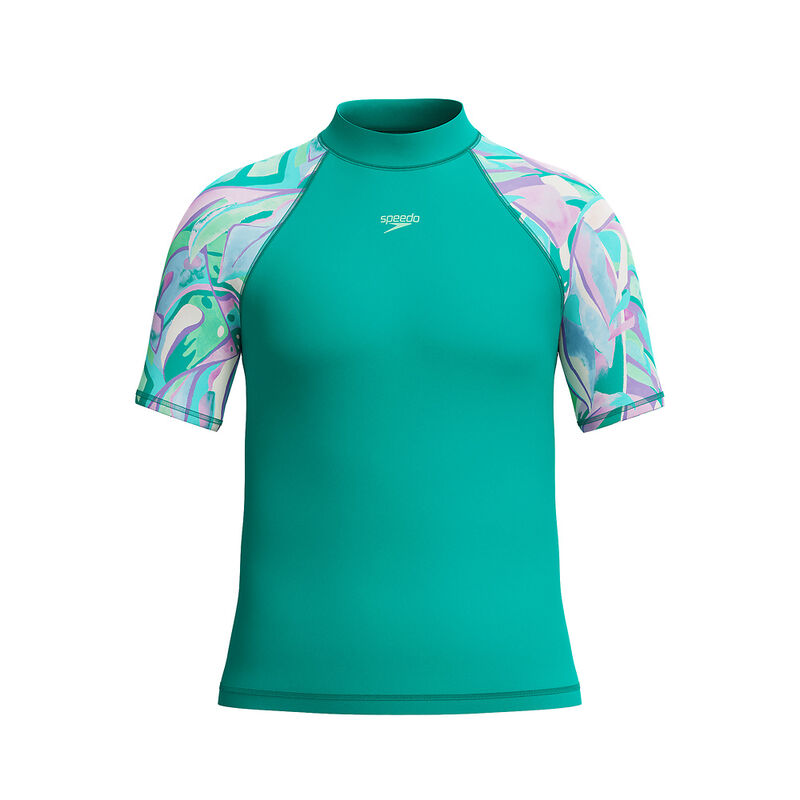 Junior Girls Printed Short Sleeve Sun Top