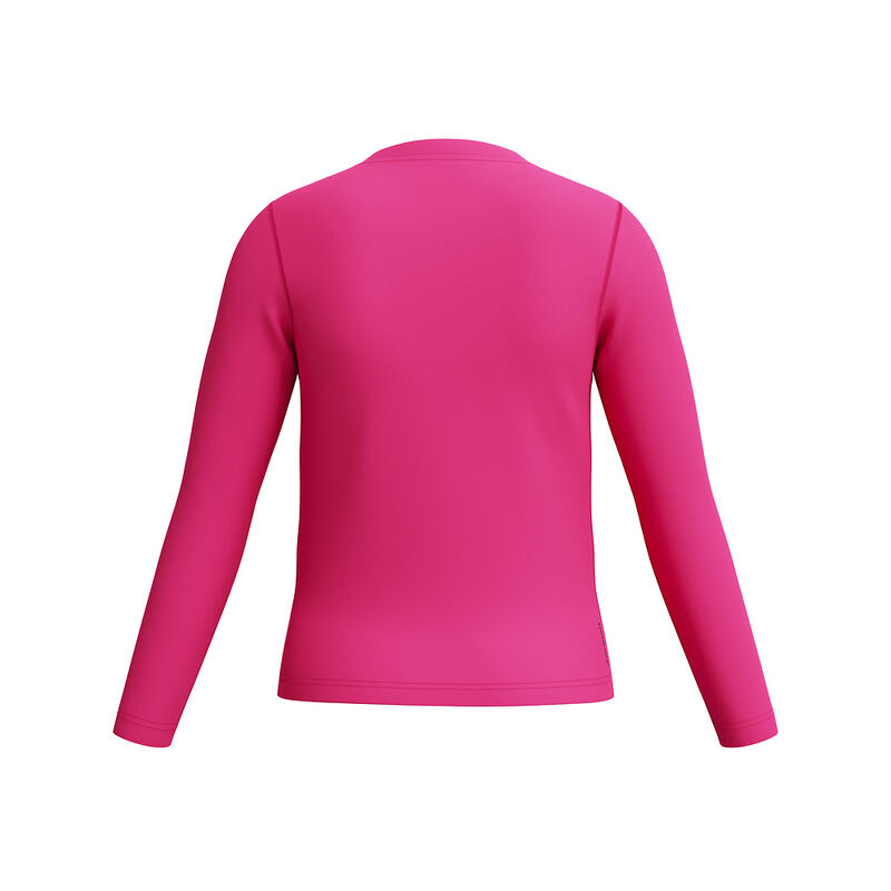 Junior Girls Unisex Long Sleeve Classic Logo Rashguard, Margarita Pink, hi-res image number 5