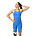 Womens Fastskin LZR Pure Intent 2.0 Openback Kneeskin, Molten Blur / Cobalt Pop Print / Hyper Yellow, swatch