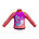 Toddler Girls Digital Long Sleeve Rash Top, Coral Sands, swatch