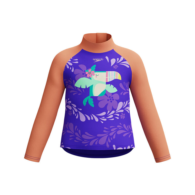 Toddler Girl Digital Long Sleeve Rash Top