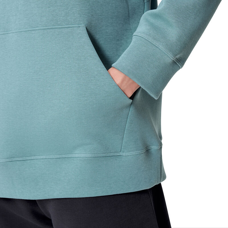 Mens Pro Fleece Hoodie, Storm Green, hi-res image number 4