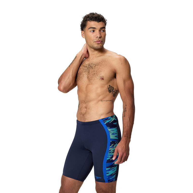 Mens Print Spliced Jammer