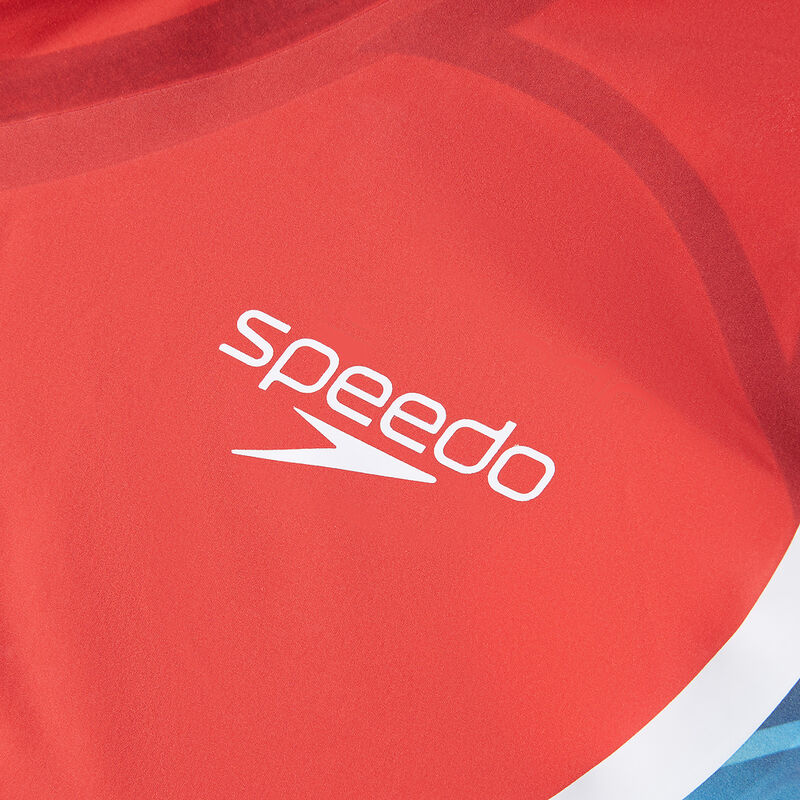 Mens Fastskin LZR Pure Intent 2.0 High Waist Jammer, Flame Red/Picton Blue/Snow Reflective, hi-res image number 3