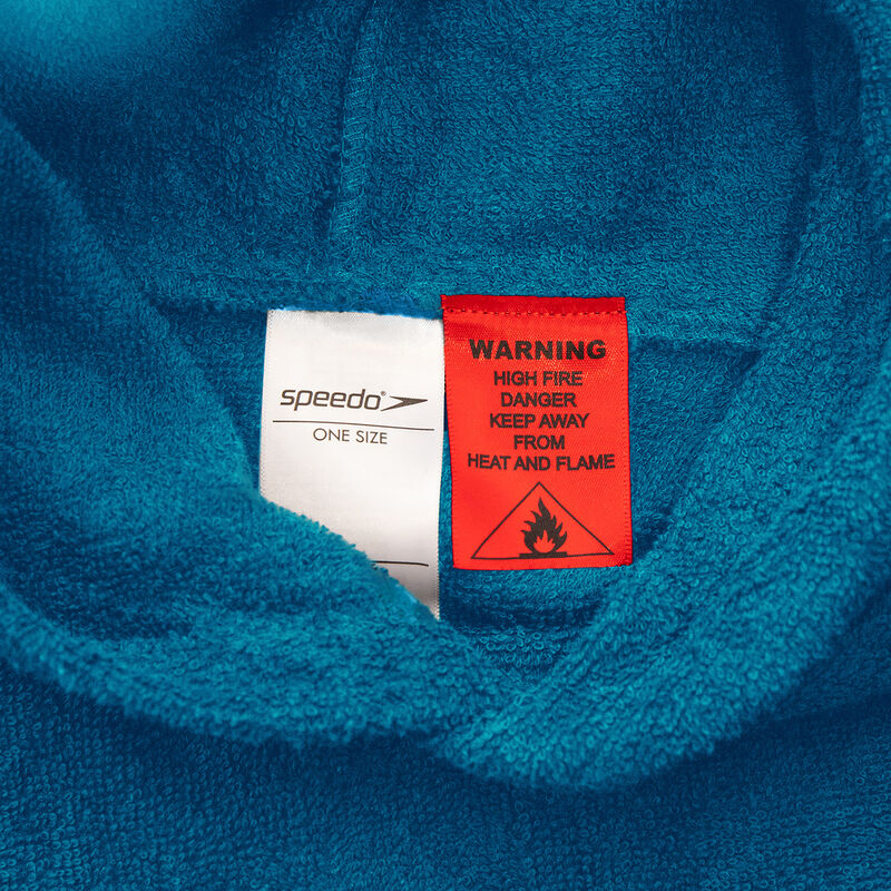 Teen Hooded Towel, Blue/White, hi-res image number 3
