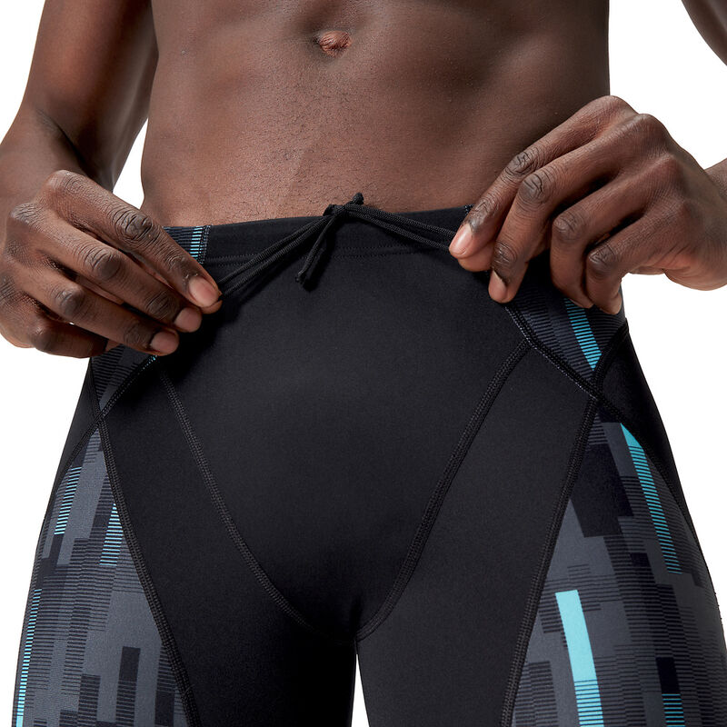 Mens END+ MAX Compression Mid Jammer, Black/Usa Charcoal/Marine, hi-res image number 7