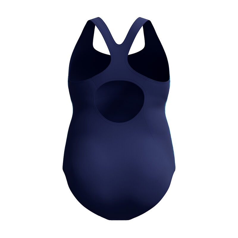 Womens Placement Medalist One Piece (Plus Size), Peacoat/Angelic Blue, hi-res image number 5