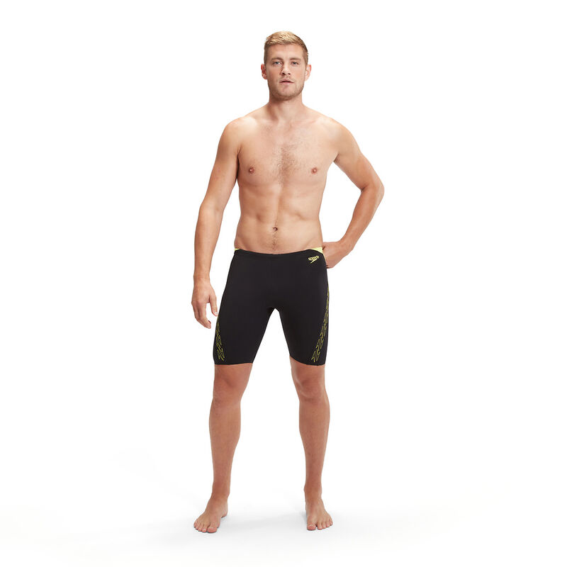 Mens Hyperboom Splice Jammer, Black/Lemon Drizzle, hi-res image number 4