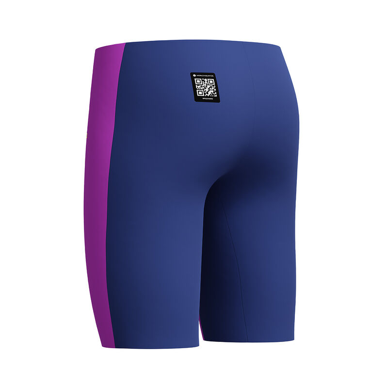 Junior Boys Fastskin End+ High/Waist Jammer, Neon Jelly/Noble Navy, hi-res image number 6