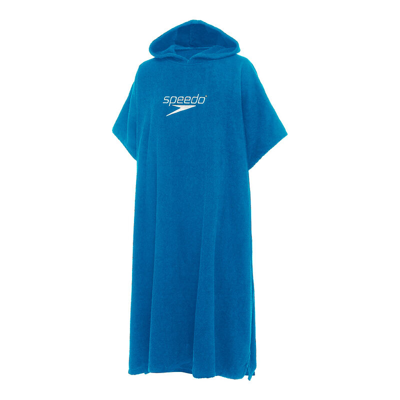 Hooded Towel, Blue/White, hi-res image number 1