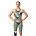 Womens Fastskin LZR Pure Valor 2.0 Openback Kneeskin, Country Green/Nectarine, swatch