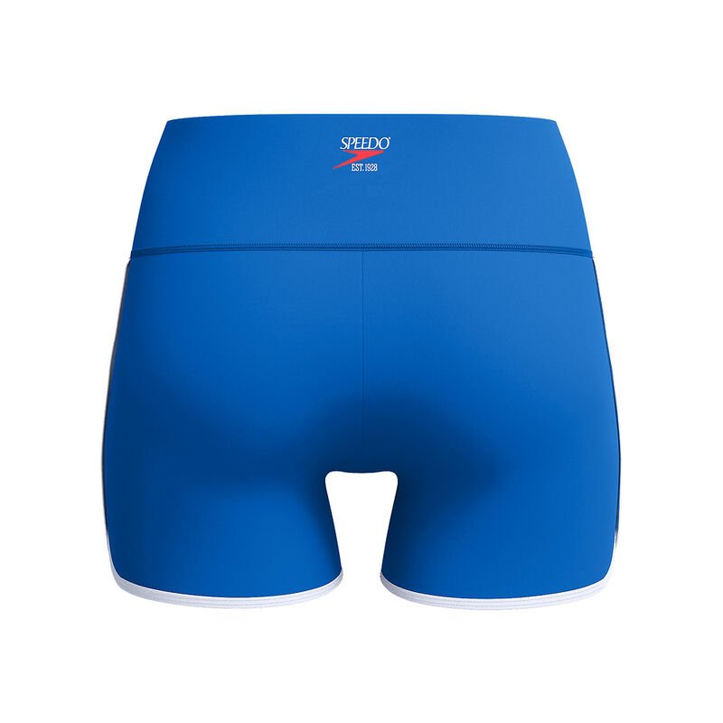 Womens Solid Bound Swim Short, Turkish Sea, hi-res image number 7