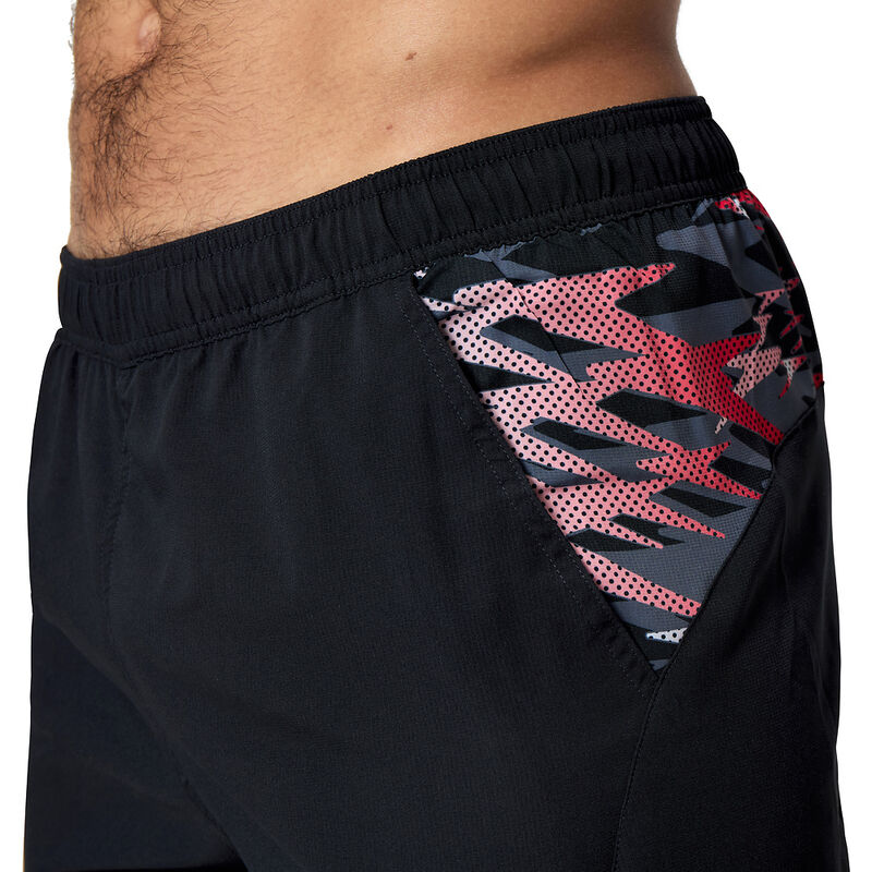 Mens Xpress Lite Panel 16" Watershort AM, Anthracite/High Risk Red, hi-res image number 4