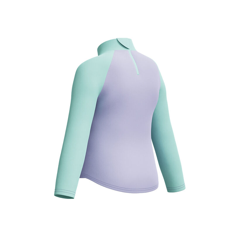 Toddler Girls Infant Print Ls Rashguard, Bright Lavender, hi-res image number 6