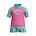 Toddler Girl Digital Short Sleeve Rash Top Set, Neon Bubblegum, swatch