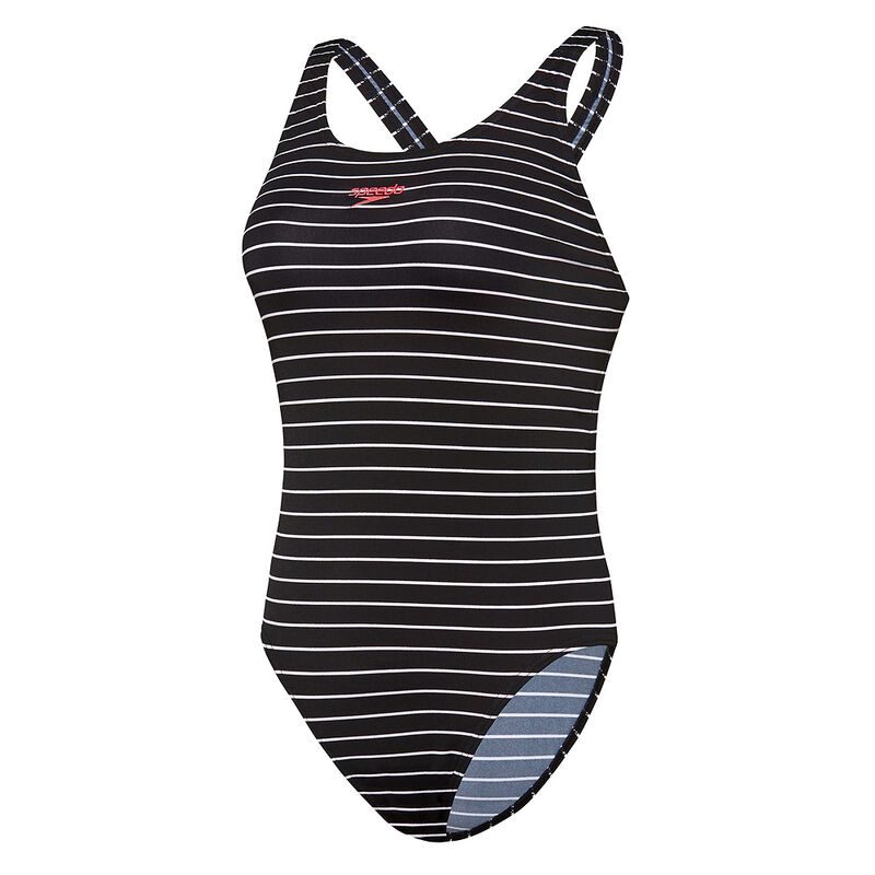 Womens Limitless Leaderback One Piece AF, Black/White, hi-res image number 3