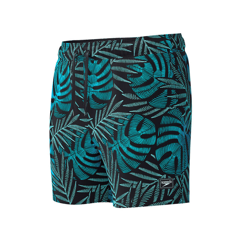Mens Print Redondo Edge Volley 16" Short, Anthracite, hi-res image number 6