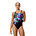 Placement Printed Powerback One Piece, Glitchy Garden/Black, swatch