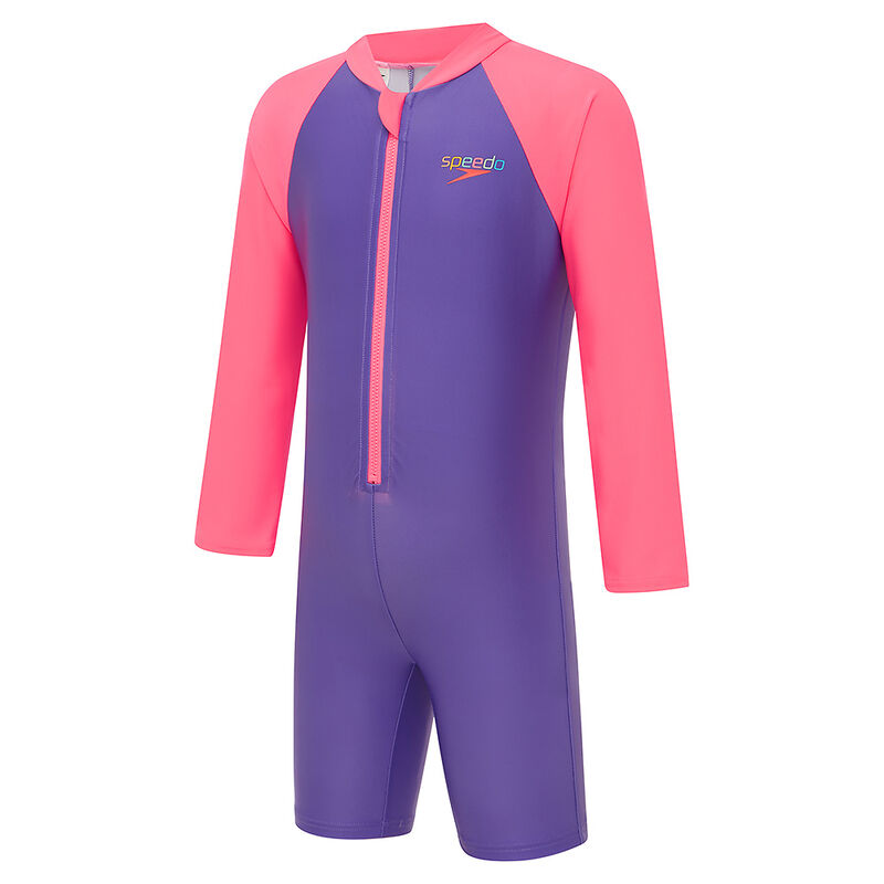 Toddler Girl Long Sleeve Zip Sunsuit