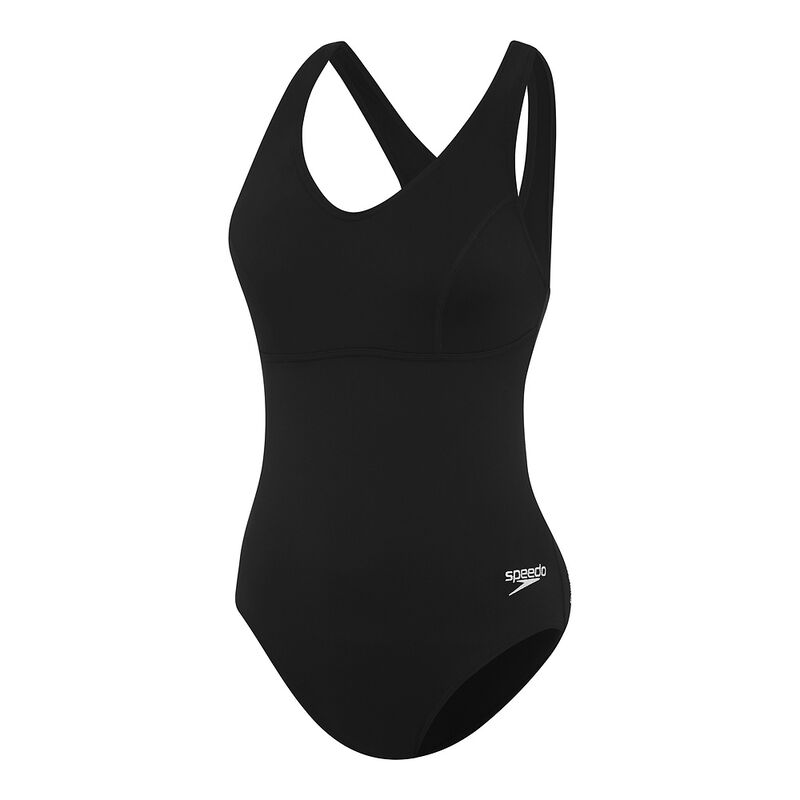 Womens Contour Clipback One Piece AF, Black, hi-res image number 3