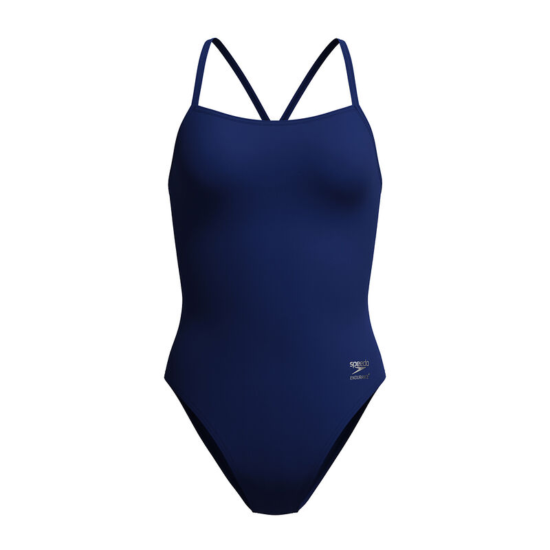 Womens Solid V-Back 2.0 One Piece, Team Navy, hi-res image number 6