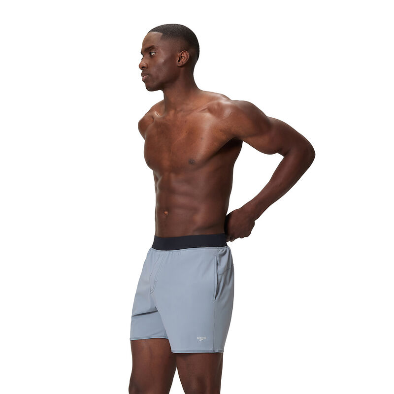 Mens Solid Lookout Volley 16" Watershort, Coin Grey, hi-res image number 3