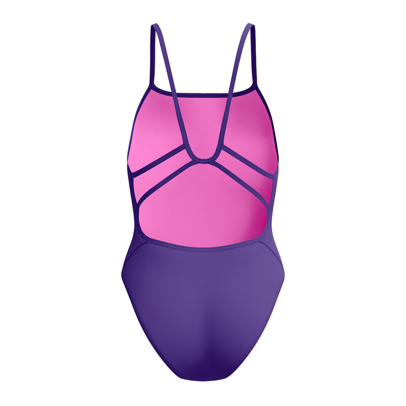 Solid Web Back One Piece, Acai Purple, hi-res image number 7