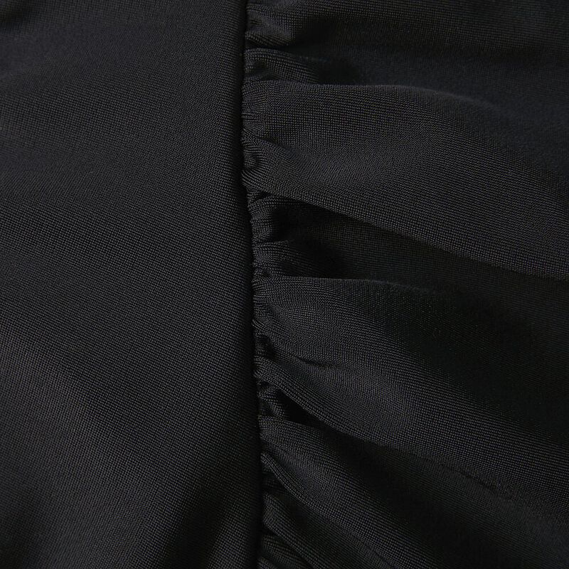 Womens Maternity Fitness One Piece, Black, hi-res image number 8