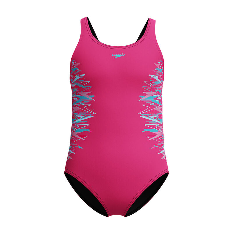 Junior Girls Duo Logo Placement Muscleback One Piece