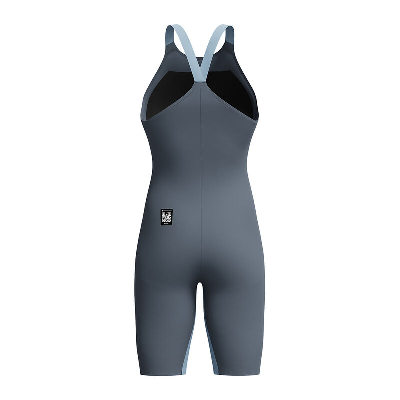 Womens Fastskin LZR Pure Valor 2.0 Closedback Kneeskin, Grey Lead/Acadia Blue, hi-res image number 9