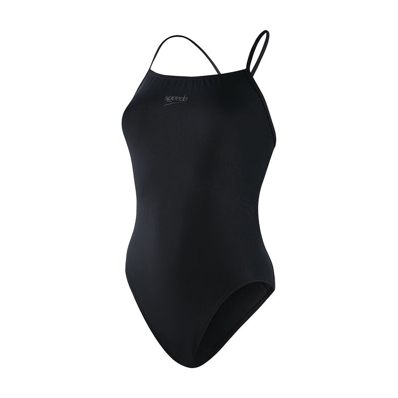 Womens Endurance+ Thinstrap One Piece, Black, hi-res image number 7