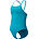 Junior Girls Classic Logo One Piece, Mayan Blue, swatch