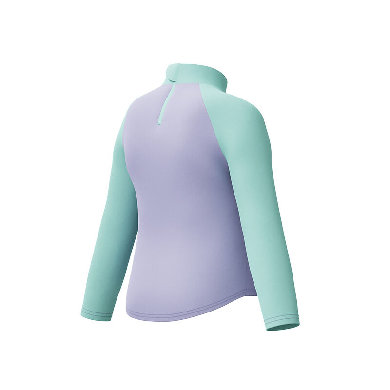 Toddler Girls Infant Print Ls Rashguard, Bright Lavender, hi-res image number 5