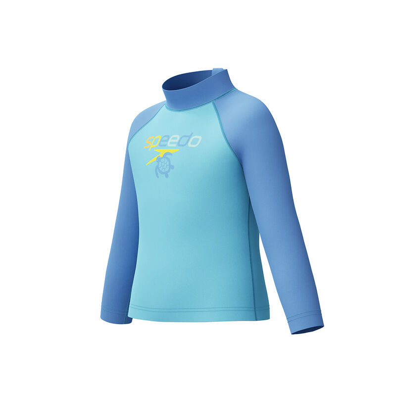 Infant Long Sleeve Print Rashtop, Angelic Blue, hi-res image number 8