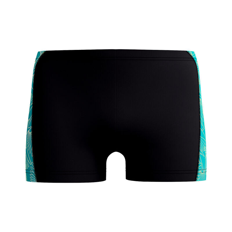 Mens HyperBoom Panel Aquashort, Black/Turquoise Gem, hi-res image number 6