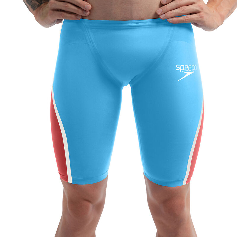 Mens Fastskin LZR Pure Intent 2.0 Jammer, Picton Blue/Flame Red/Snow Reflective, hi-res image number 5