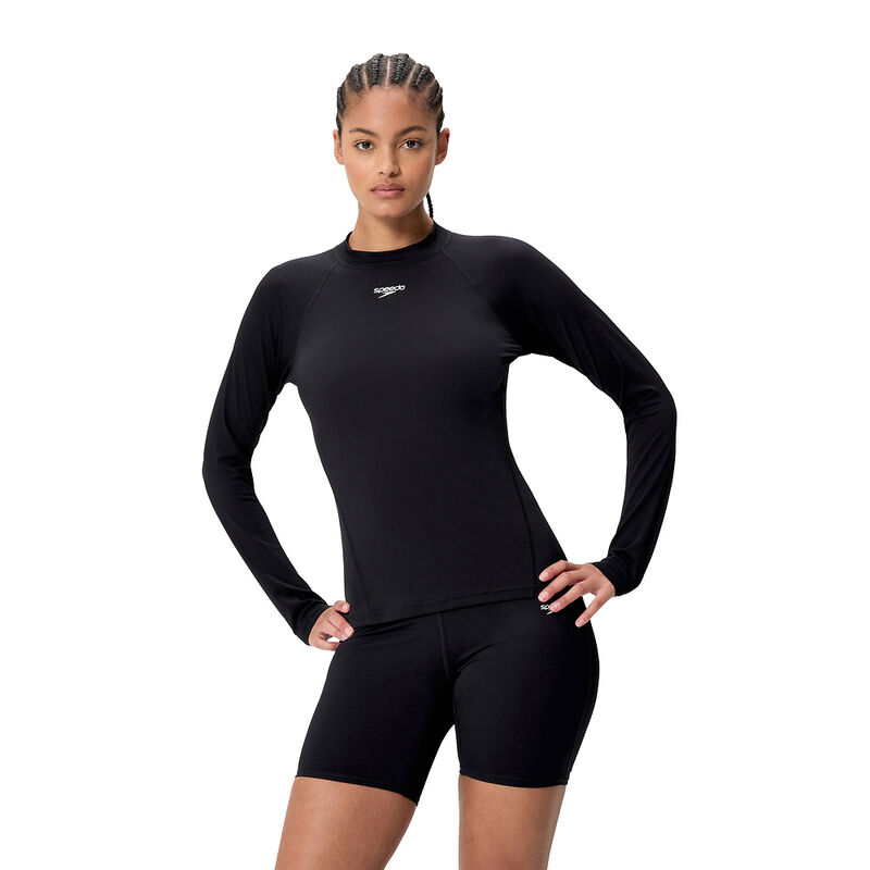 Womens Classic Logo Long Sleeve Rash Top