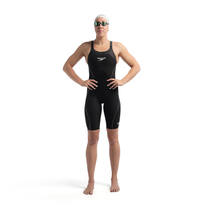 Womens Fastskin LZR Pure Intent 2.0 Closedback Kneeskin, Black/Iridescent, hi-res image number 4