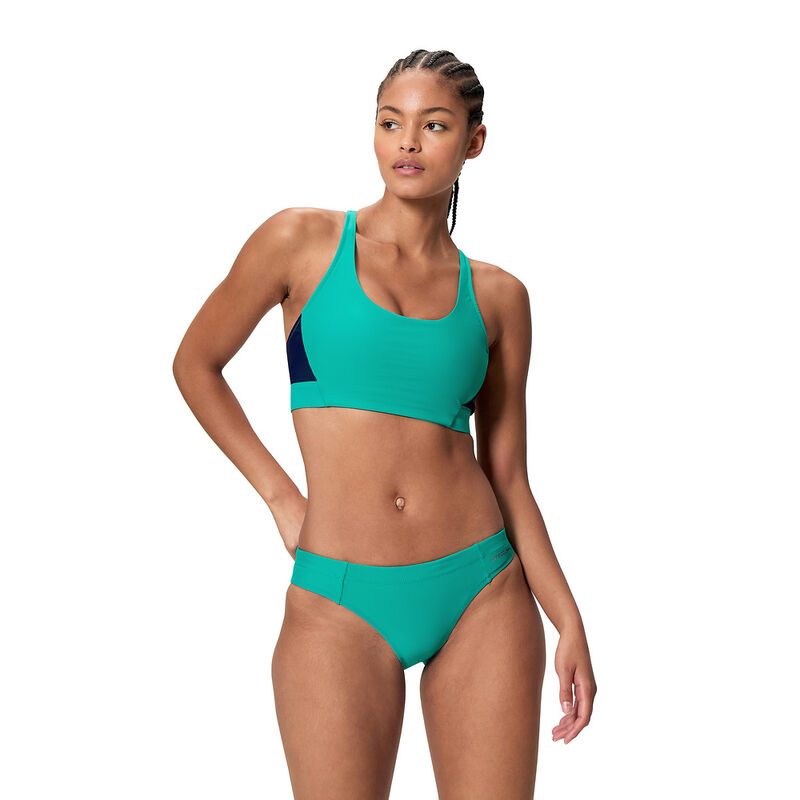 Womens Colorblock Bikini Top