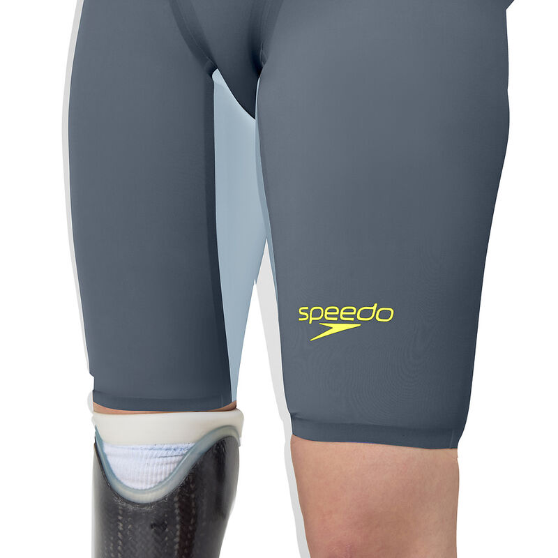 Womens Fastskin LZR Pure Valor 2.0 Openback Kneeskin, Grey Lead/Acadia Blue, hi-res image number 7