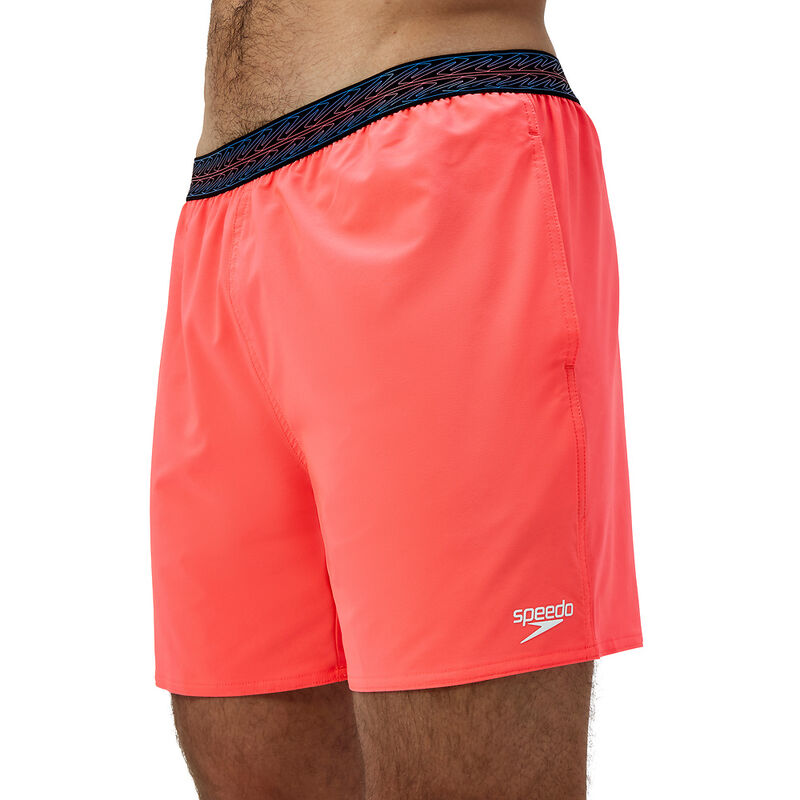 Mens Hyperboom Band 16" Watershort, Neon Coral, hi-res image number 5